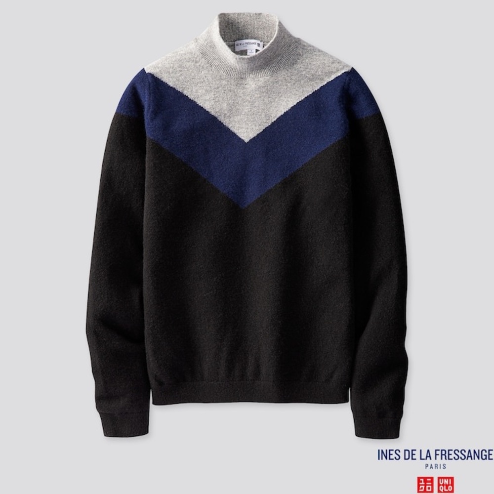Ines de la Fressange x Uniqlo Cashmere Mock Neck